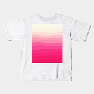 Abstract print, Pink ombre, Pink, Abstract art, Pattern, Modern art, Wall decor Kids T-Shirt